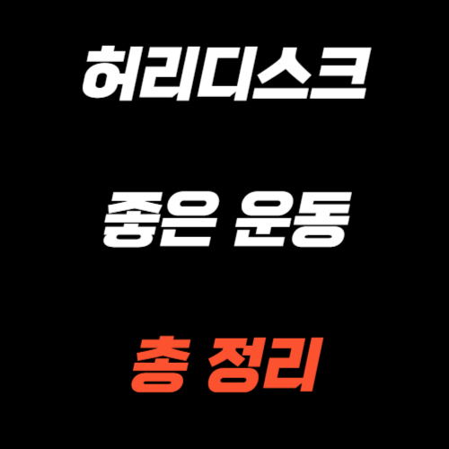 허리디스크에 좋은 운동
