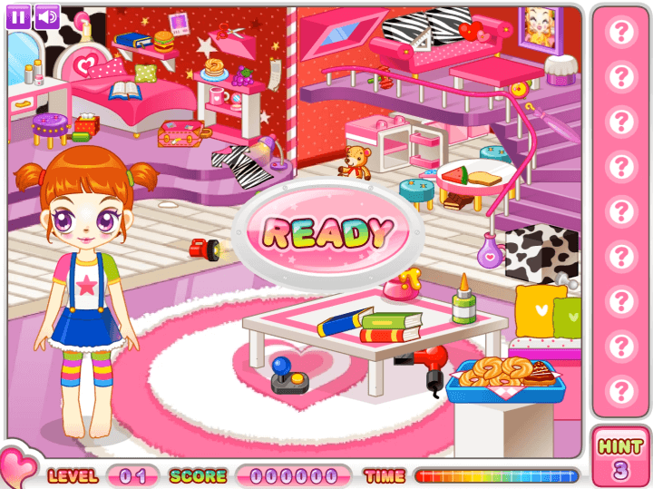 쥬디의-방청소-대작전-숨은그림찾기-플래시게임-시작-화면