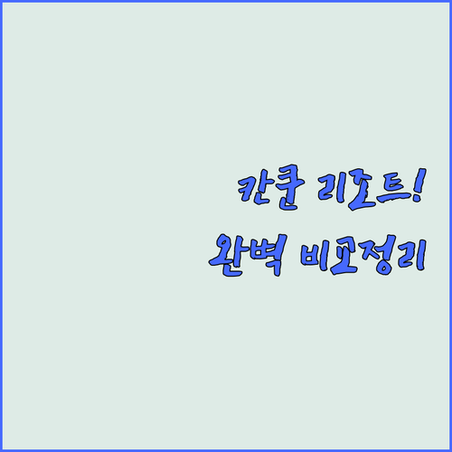 실패 없는 칸쿤 올 인클루시브 리조트..