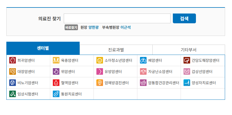국립암센터 건강검진센터