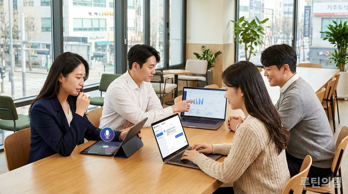 다양한 AI 비서 도구를 활용하는 한국인 직장인들