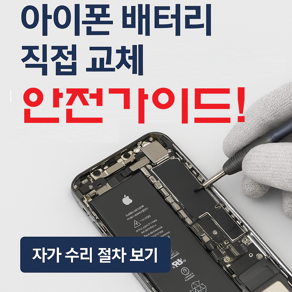 셀프로 아이폰 배터리 교체하기! 자가 수리 전 꼭 알아야 할 7가지 주의점