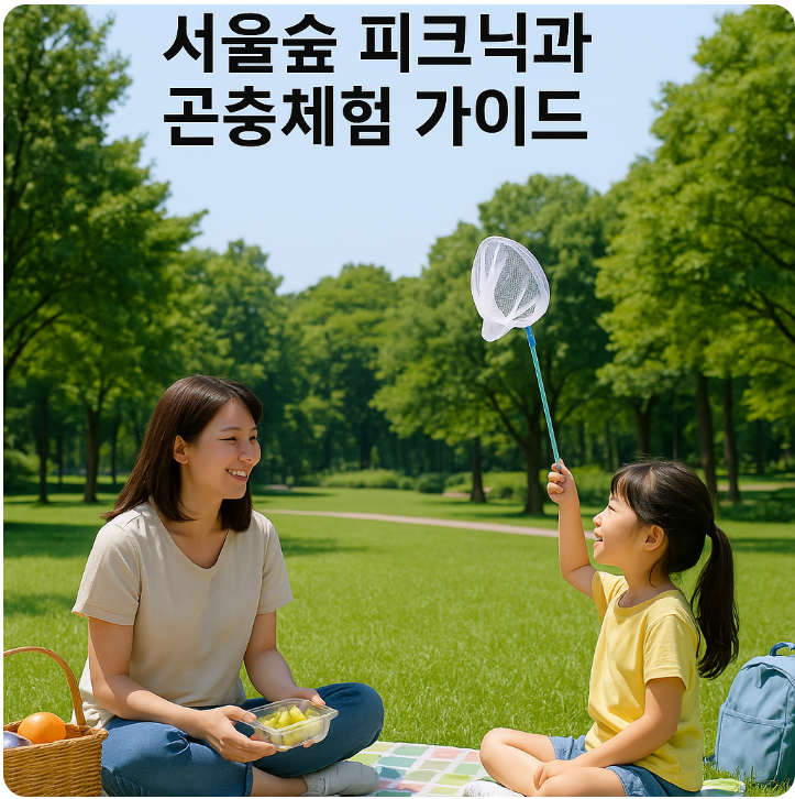 아이와 함께 서울숲 피크닉과 공충체험