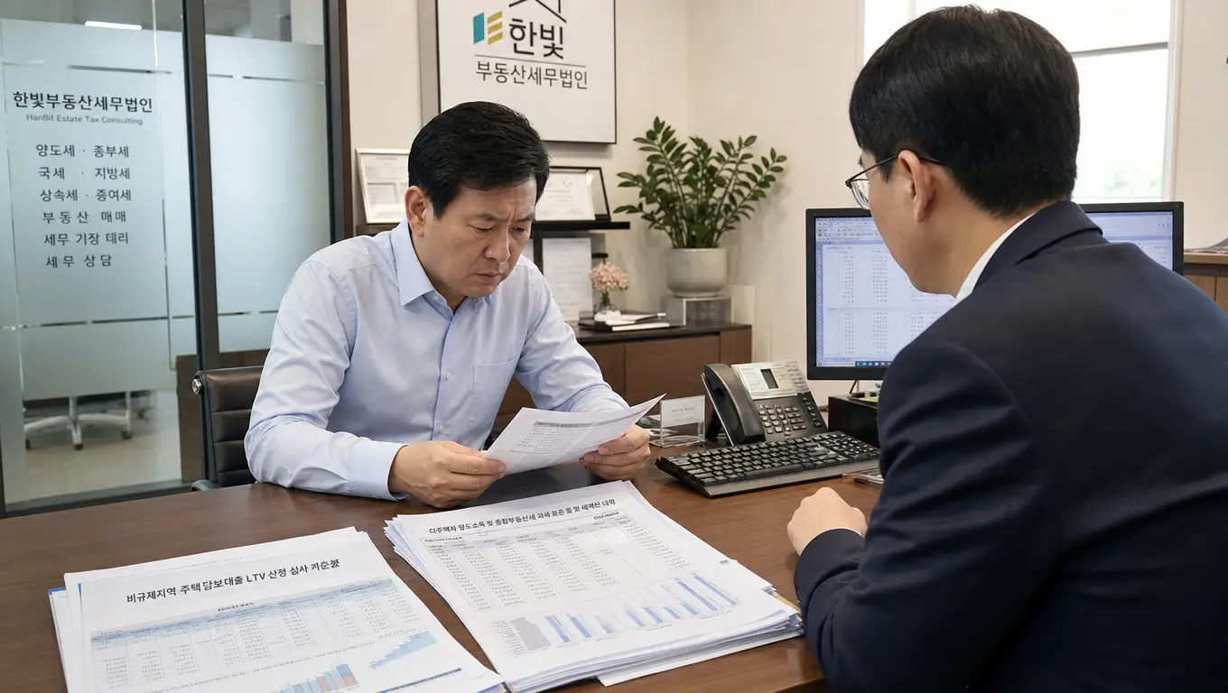 다주택자 주택담보대출 지역별 LTV 산정 기준과 생활 안정 자금 심사 요건을 서울보증보험 전산망으로 검토하는 주택 소유주