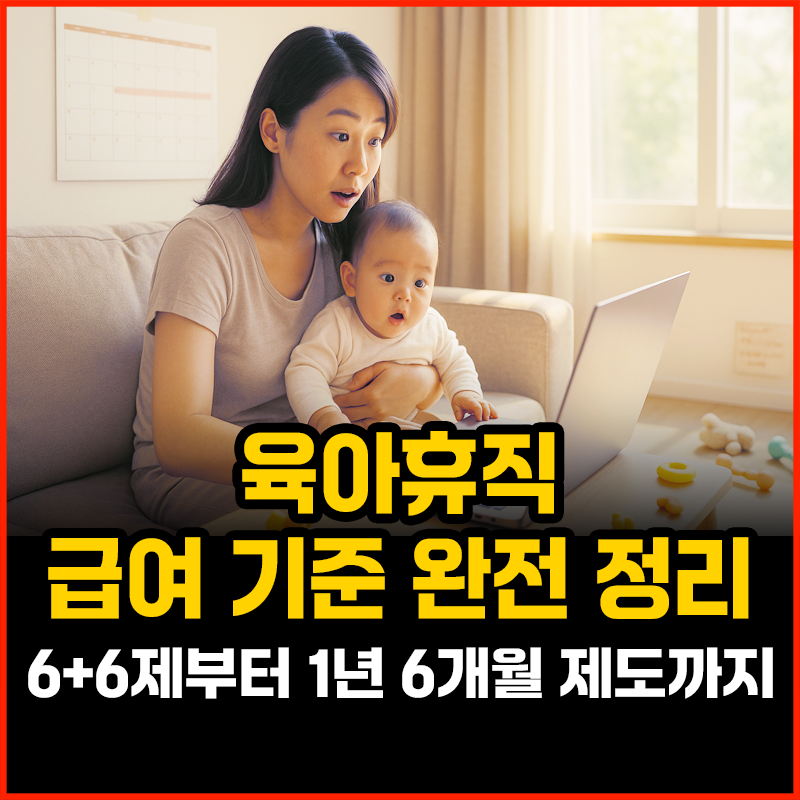 육아휴직 급여 기준 완전 정리, 6+6제부터 1년 6개월 제도까지