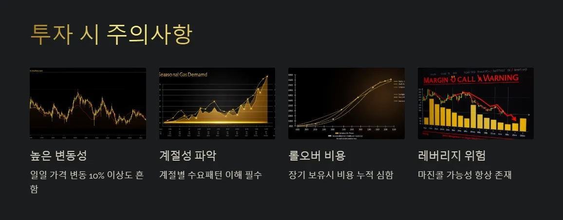 천연가스 투자시 주의사항