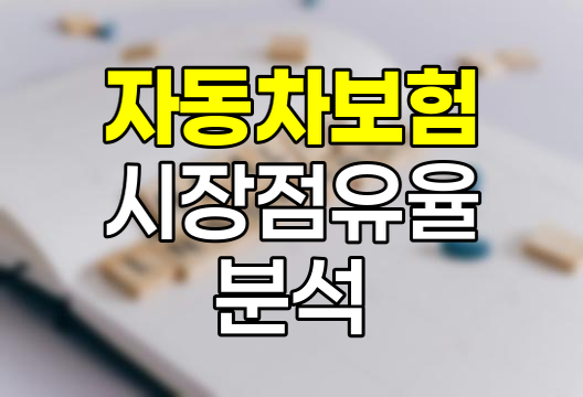 2023년 자동차보험 시장 점유율 분석, 대형사 vs 중소형사 vs 비대면전문사