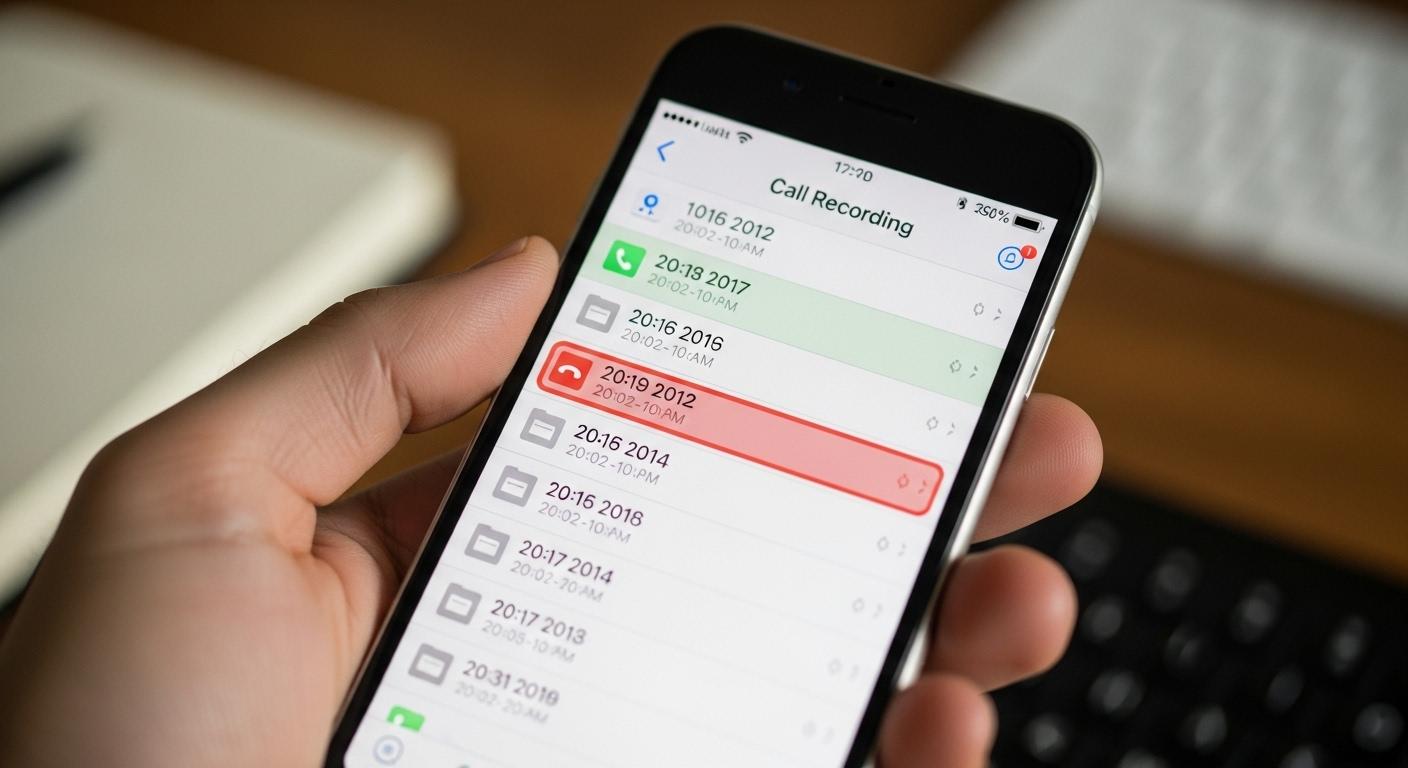 아이폰 통화 녹음 파일 확인 방법