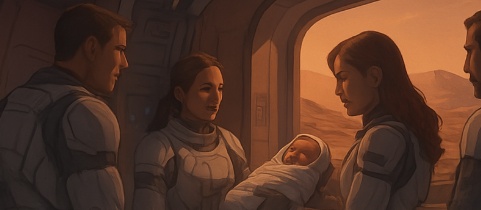 화성에서 태어난 첫 아이