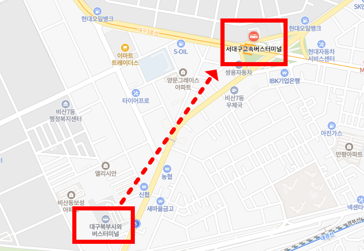 대구버스터미널 위치