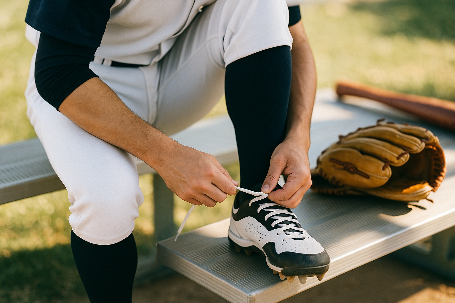 야구 선수가 집중하는 모습