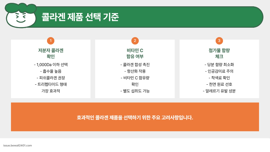 콜라겐, 피부 건강의 열쇠! &ndash; 효과적인 제품 추천 &amp; 섭취 가이드