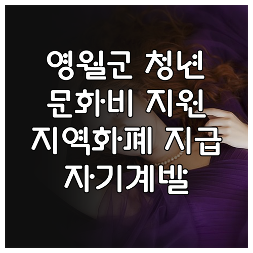 2025 영월군 청년 문화비 지원 사..