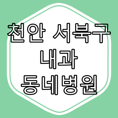 천안시 서북구 내과 전문의 진료 하는 동네 병원