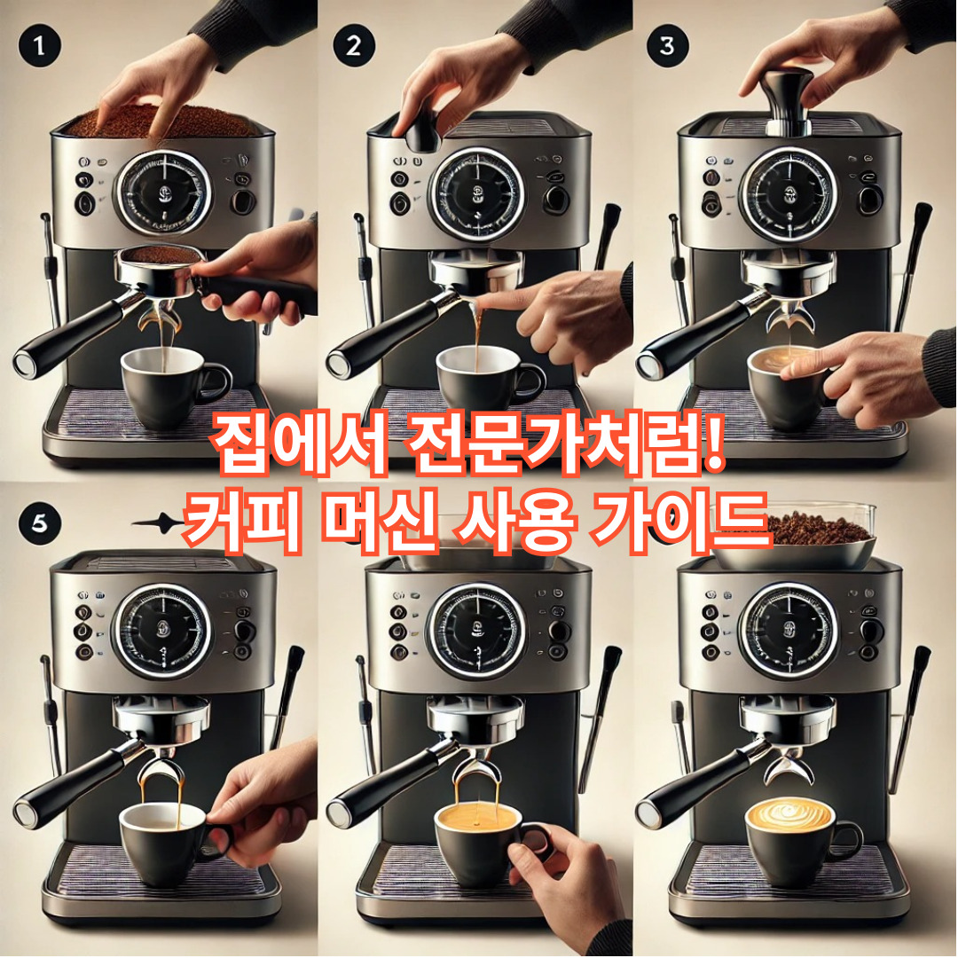 집에서 전문가처럼! 커피 머신 사용 가이드