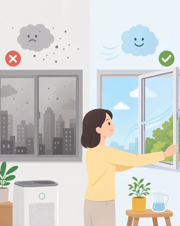 미세먼지 나쁠 때 환기 기준 설명6