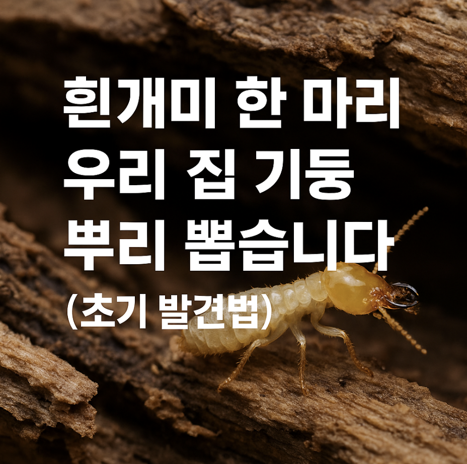 흰개미 한 마리, 우리 집 기둥 뿌리 뽑습니다 (초기 발견법)