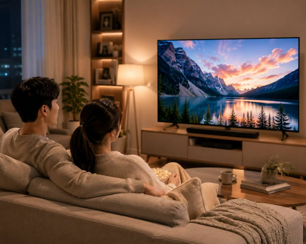 TV 시청중인 부부