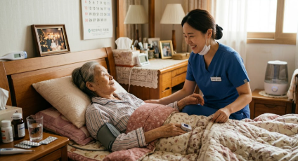 통합돌봄 서비스 이용 어르신 모습