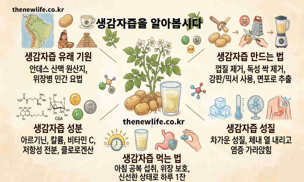 생감자즙 효능 기본정보