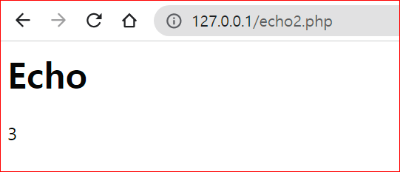 PHP echo 계산 결과
