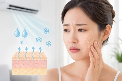 냉방 환경으로 피부당김 심해진 모습3