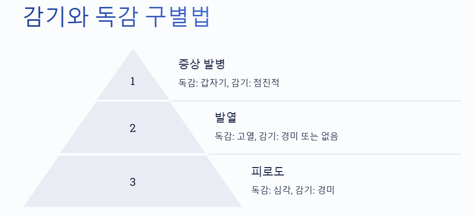 감기와 독감 구별법