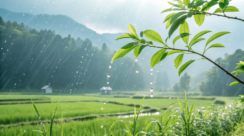 곡우-밭-비내리는-모습