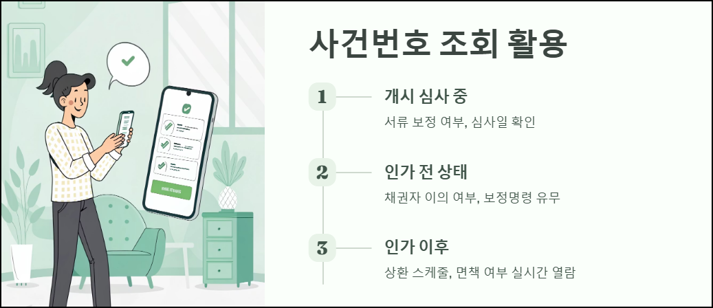 사건번호 조회 활용