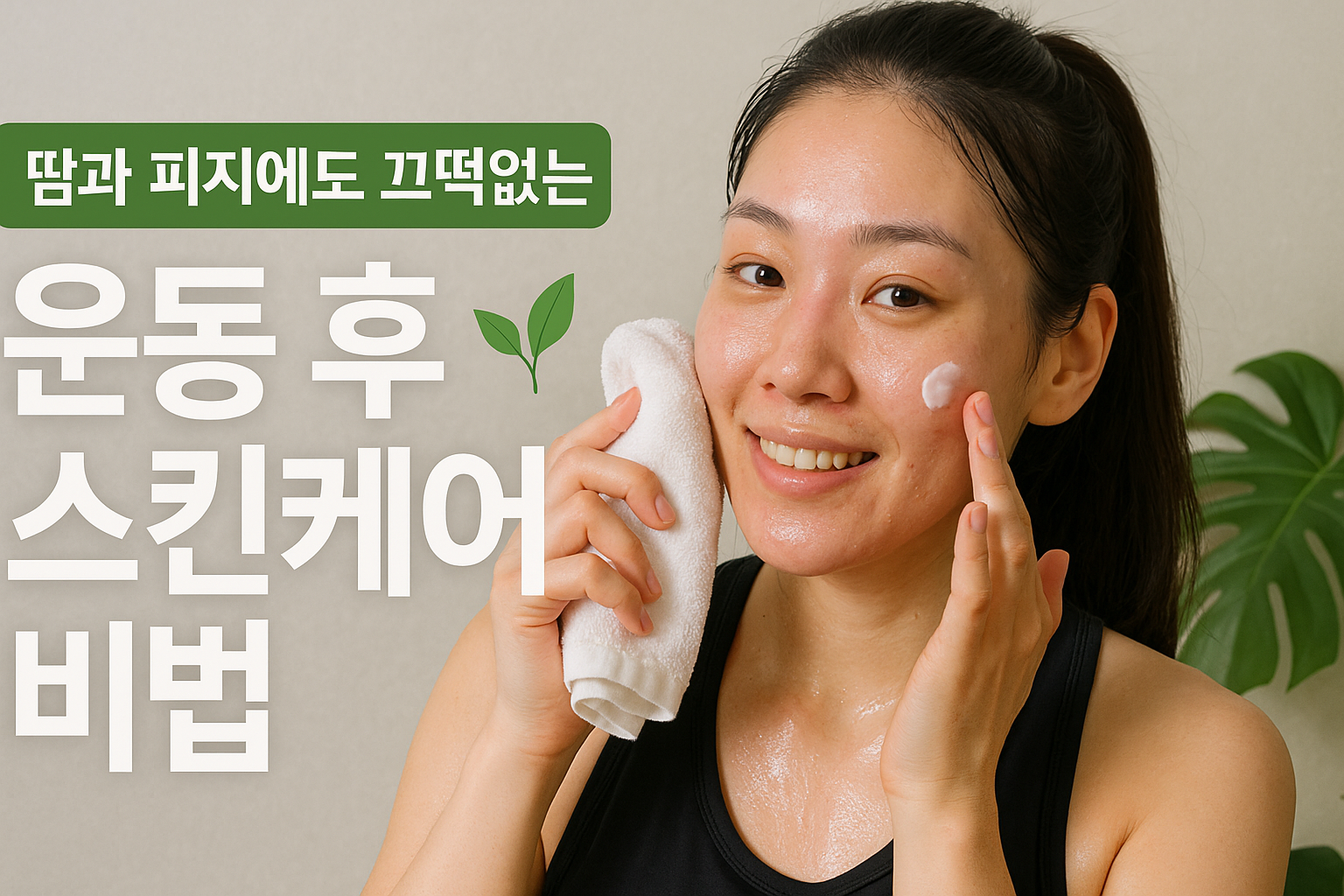 운동 후 스킨케어