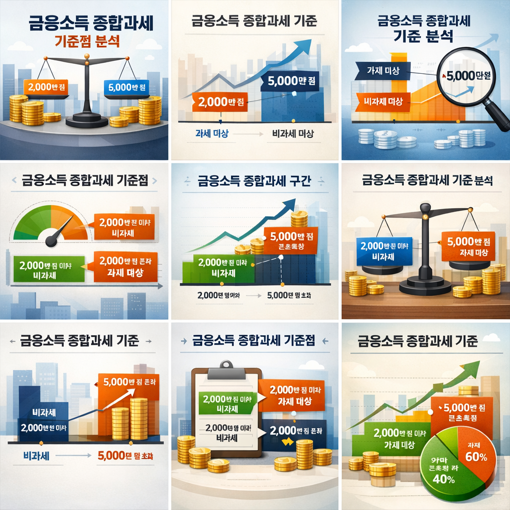 금융 소득 종합 과세 기준점 분석표