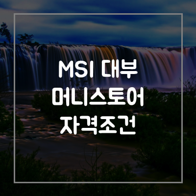 MSI대부-머니스토어-대출-자격-조건