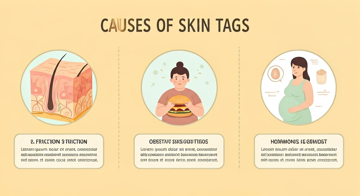 쥐젖이 생기는 이유를 간접적으로 표현한 이미지