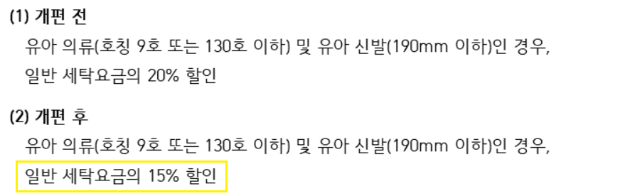 유아용품 할인 변경