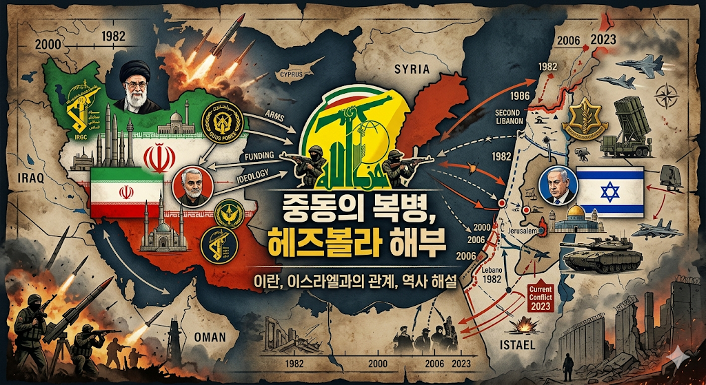 레바논 헤즈볼라 실체 해부, 이란과의 혈맹, 이스라엘 적대 관계 기원