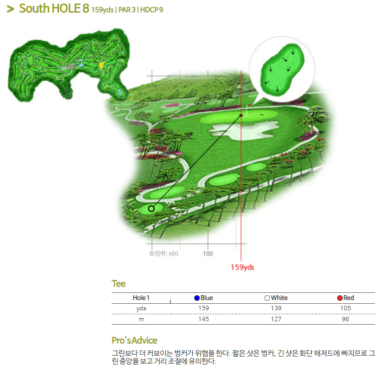 안성베네스트 골프클럽 남코스 8