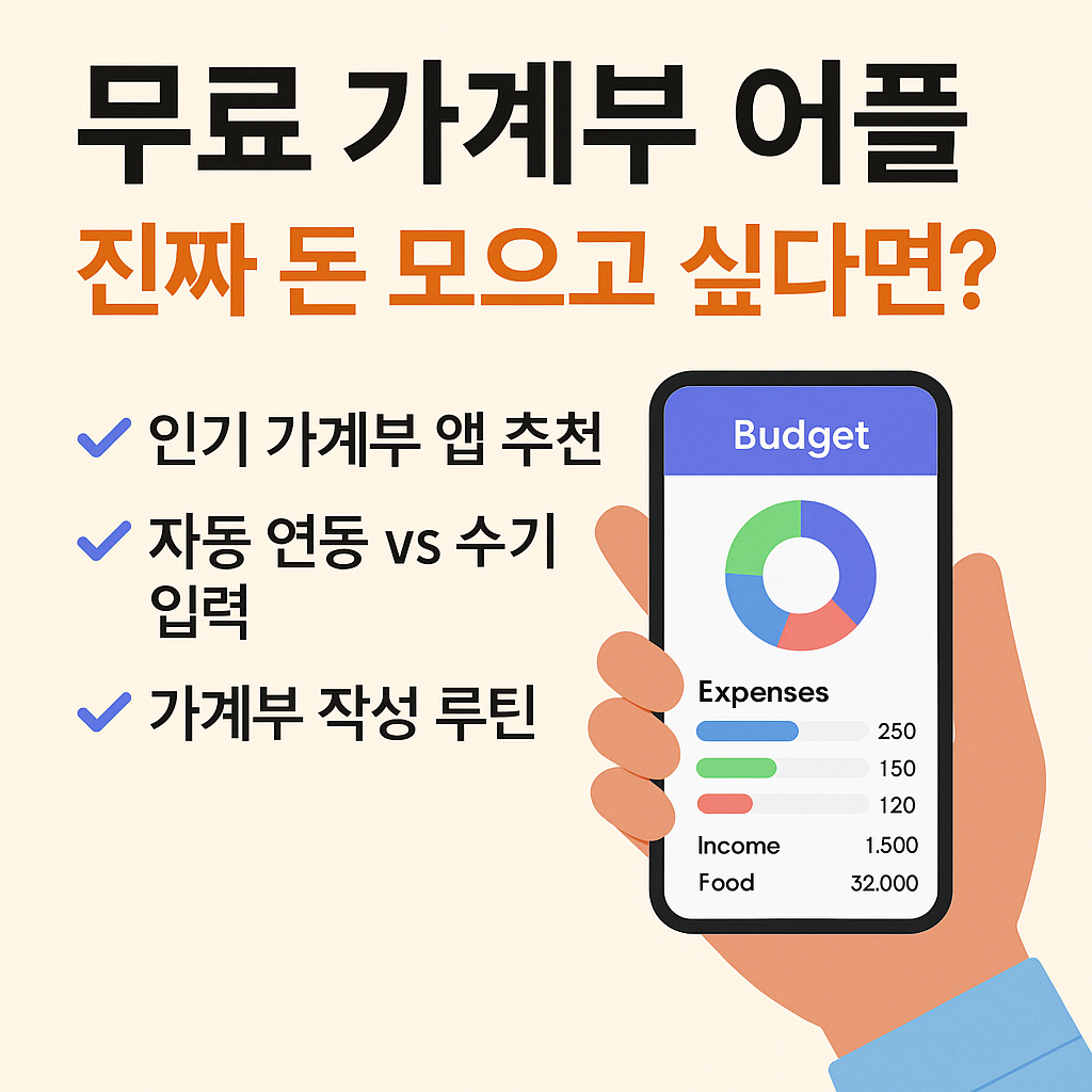 무료 가계부 어플 추천