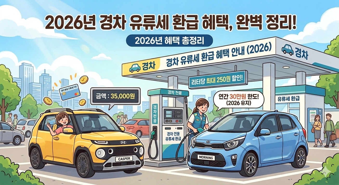 경차 유류세 환급 방법 및 조건 총 정리