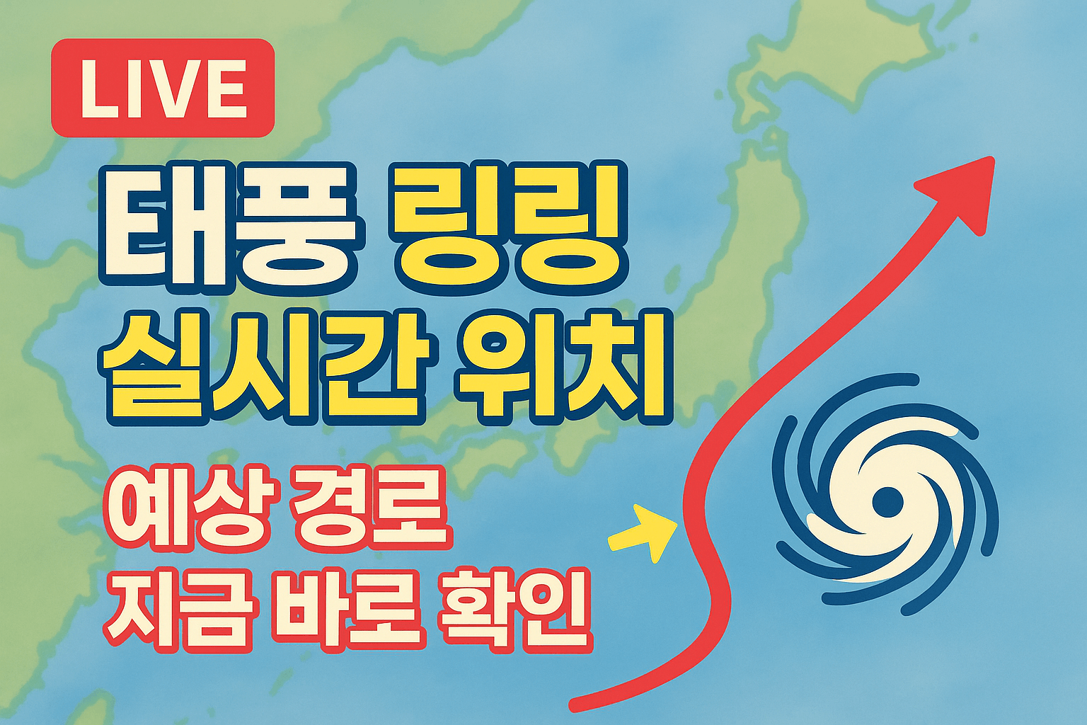 태풍12호 링링 현재 위치 실시간,예상경로 확인하기