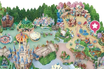 디즈니랜드 지도 사진
