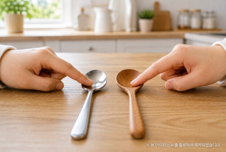 금속 숟가락은 왜 나무 숟가락보다 차갑게 느껴질까? 열전도의 원리