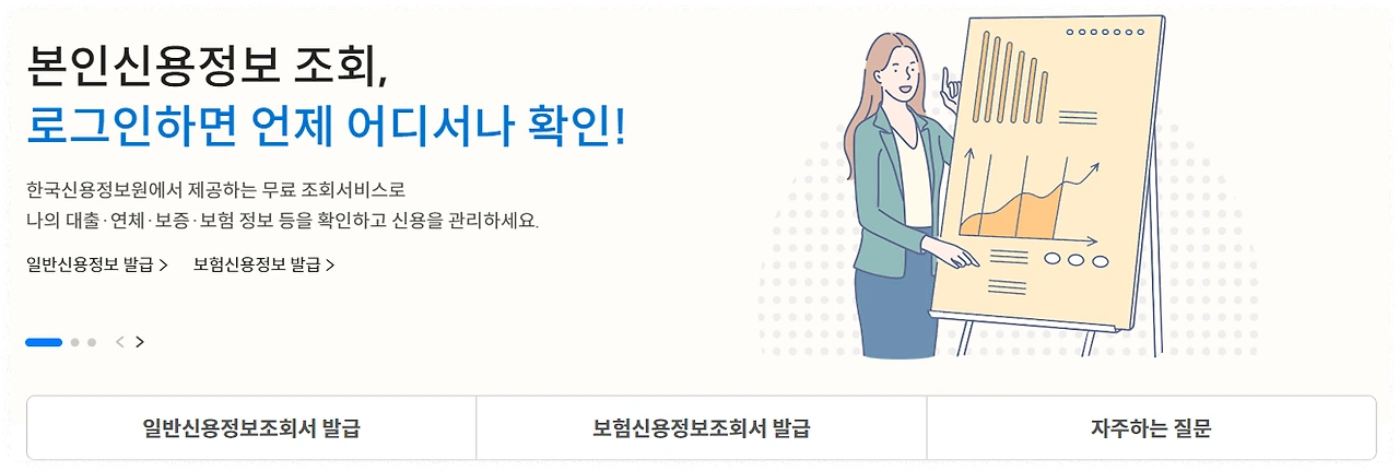 신용정보조회서 발급 안내2