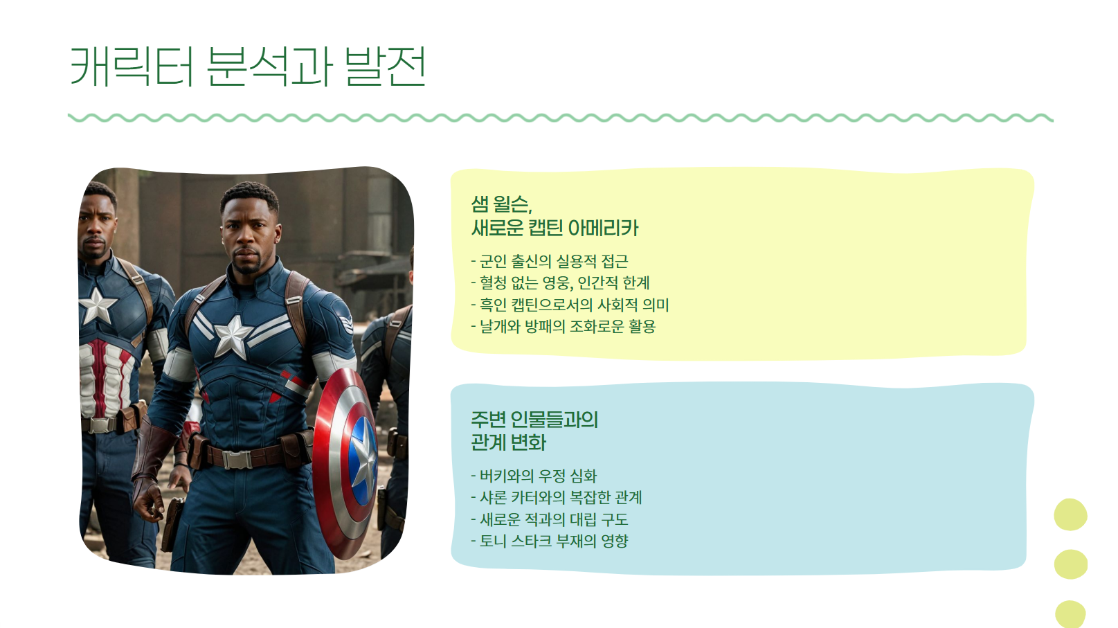 캐릭터 분석과 발전 관련 사진