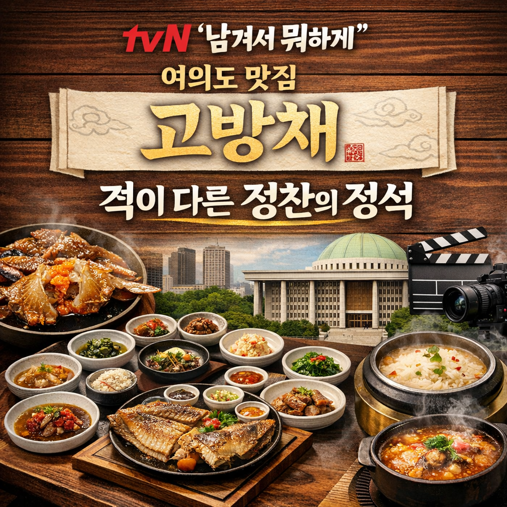 tvN '남겨서 뭐하게' 여의도 맛집 고방채 🍽 격이 다른 정찬의 정석