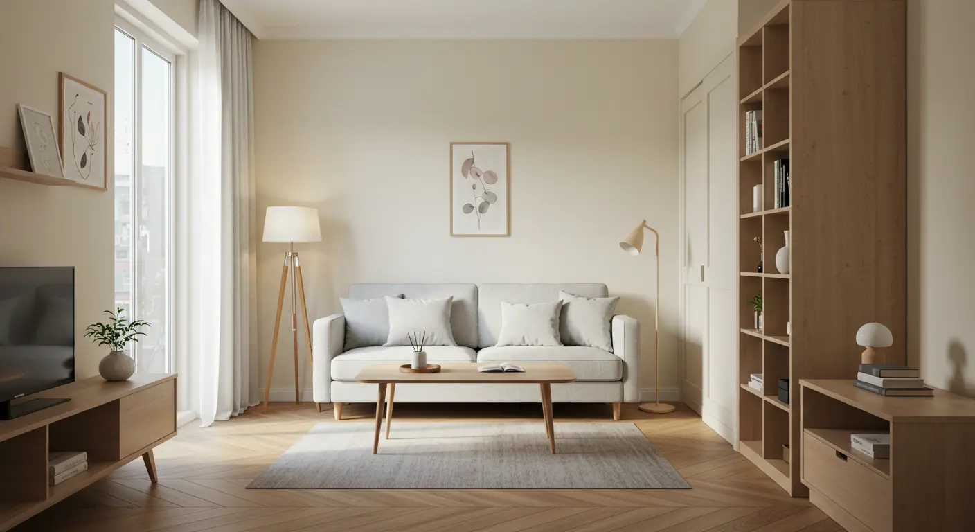 대출 신청 후 구입한 따뜻한 인테리어의 집