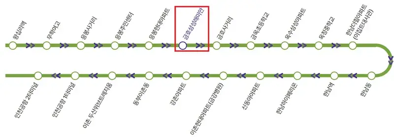 금호삼성래미안 인천공항 공항버스 노선