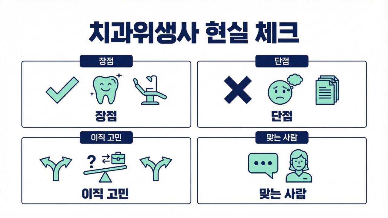 치과위생사 현실 체크 장점 단점 이직 고민 맞는 사람 보조이미지