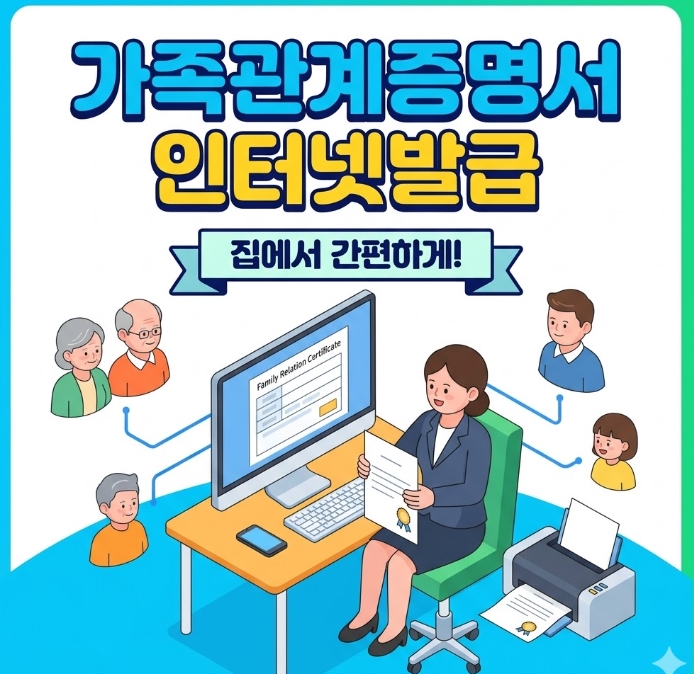 가족관계증명서 인터넷발급 민원24
