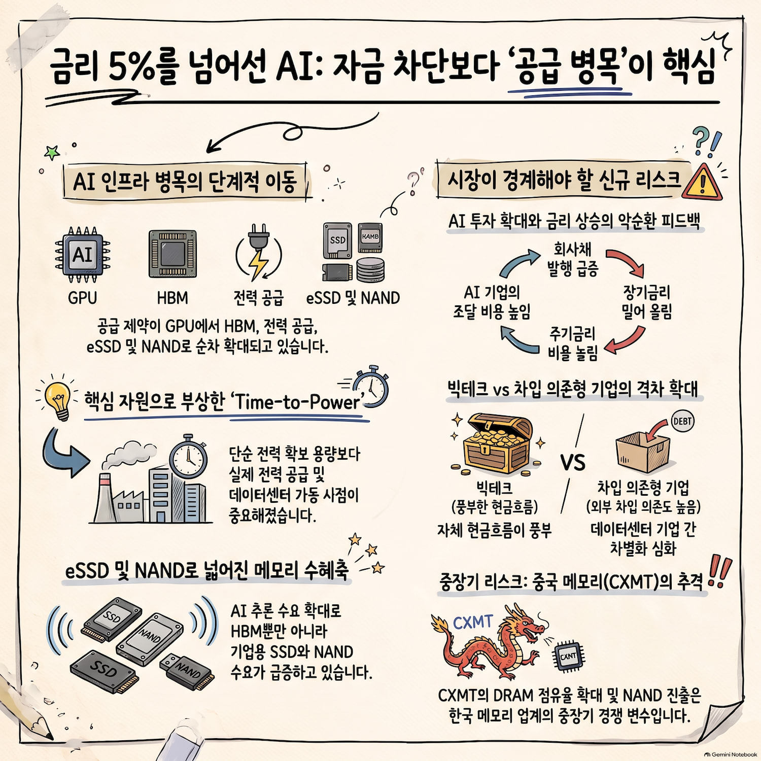 금리 5%도 못 꺾은 AI, 이제 병목은 전력과 메모리다｜2026년 9월 4주차 주식시장 뉴스 정리