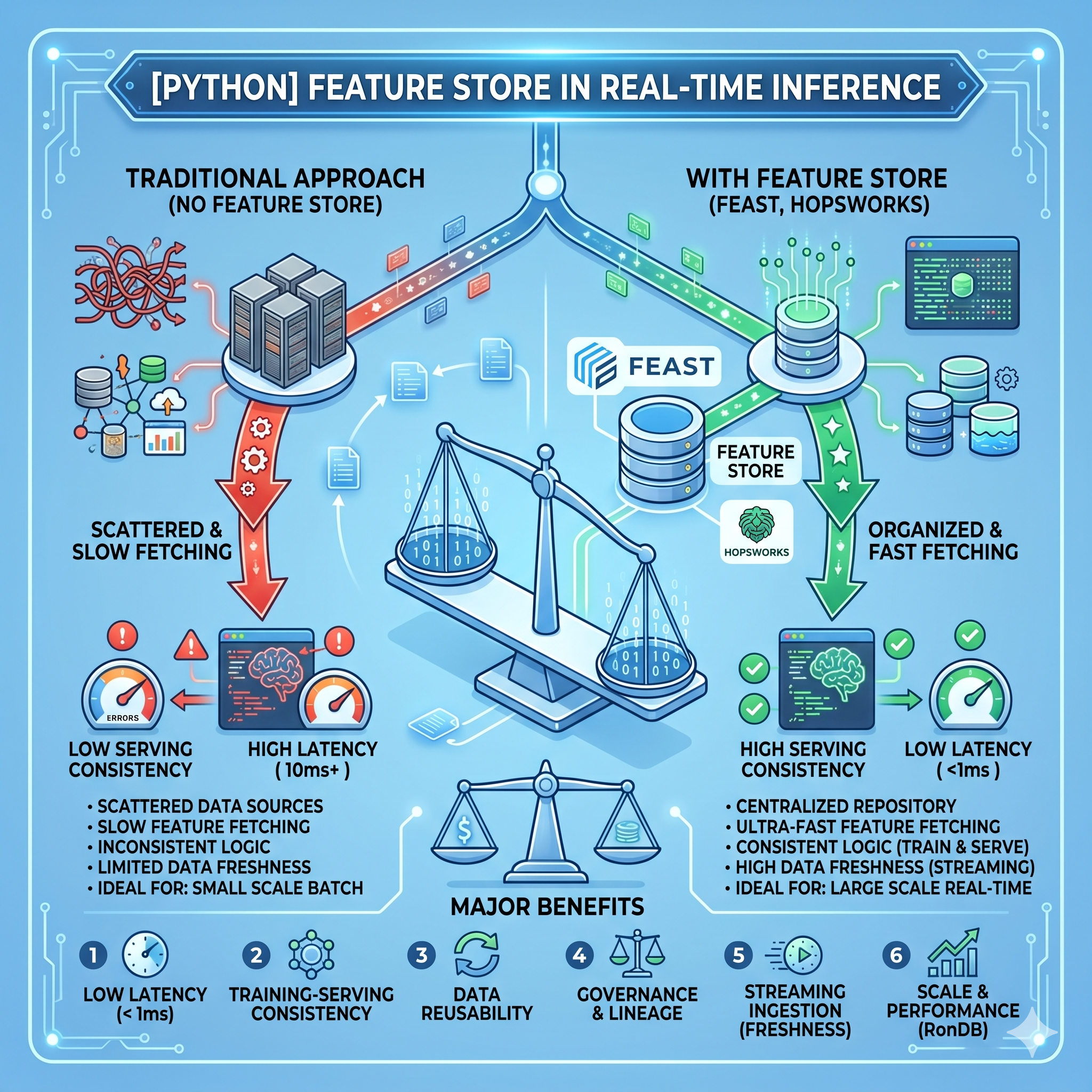 Feature Store (Feast, Hopsworks)